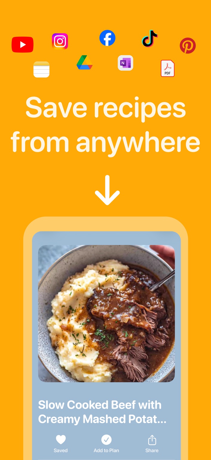 Saving a recipe in Minichef