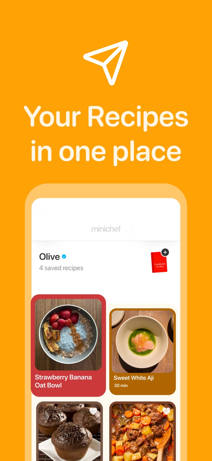 A personal recipe collection in Minichef